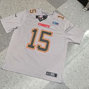 Nike Gray Chiefs Jersey with Red and Yellow Accents